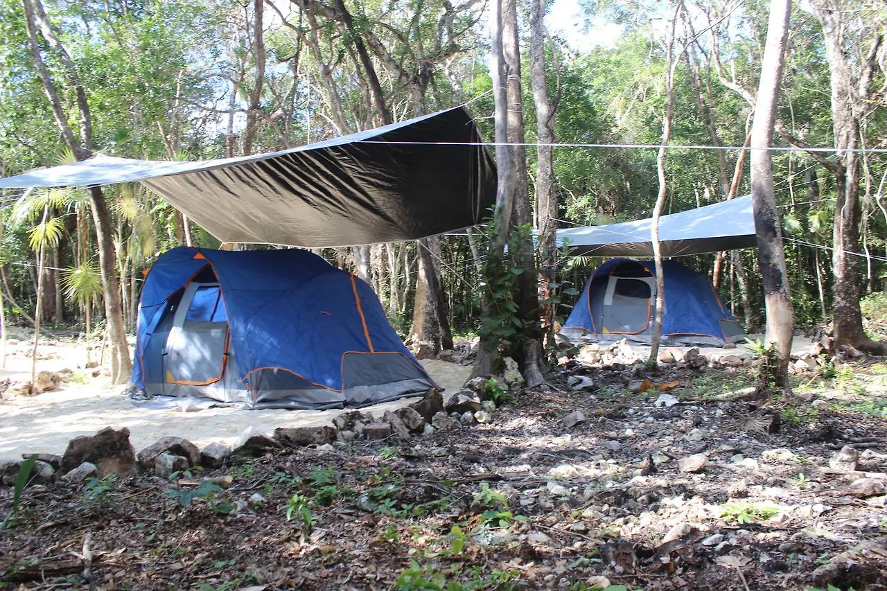 Stage One Camping Hotel Tulum Mexikó