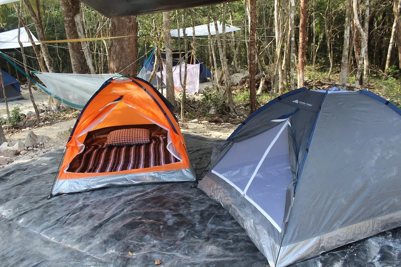 Stage One Camping Hotel Tulum Mexikó